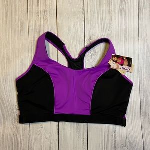 NWT Cacique Racerback No-Wire Sports Bra 40D